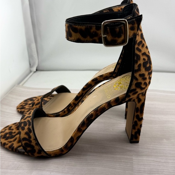 Vince Camuto Brown and Black Heeled Sandals - Picture 3 of 6